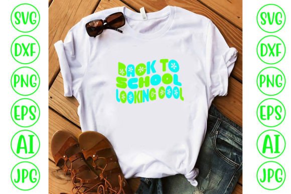 Back to School Looking Cool Retro SVG: Graphics & Crafts