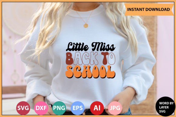 Little Miss Back to School RETRO DESIGN