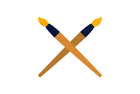 Paint Brush Icon Back to School Graphics and Icons