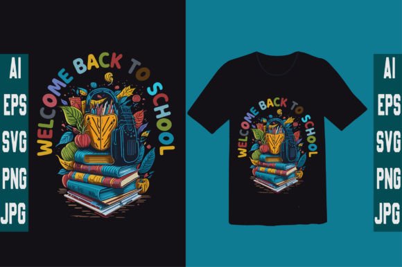 Retro Welcome Back to School T Shirt Graphics