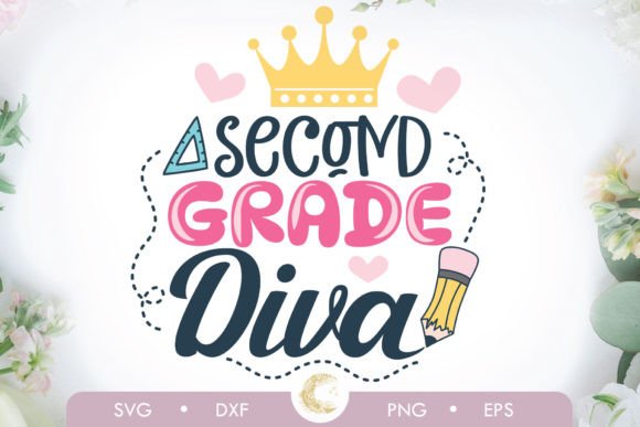 Second Grade Diva, Back to School Svg