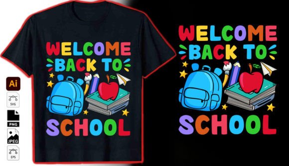 Welcome Back to School Graphic Tshirt